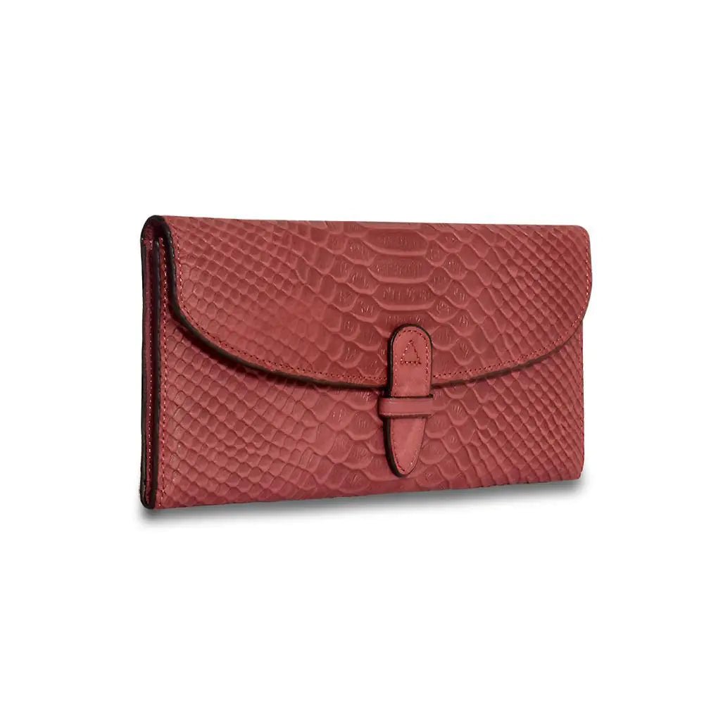 Elevate Your Style with the Red Wealthy Leather Wallet | Genuine Leather and Versatile Design