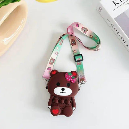 Embrace Playfulness and Practicality with the Antistress Bear Shoulder Bag Toy - Home Kartz