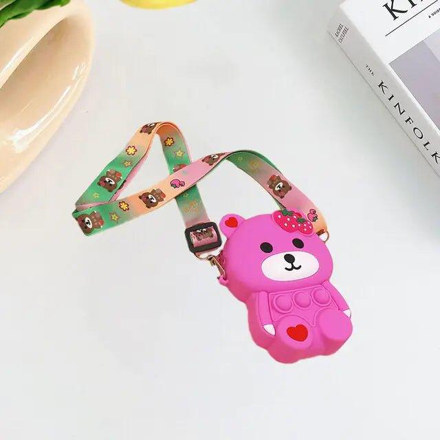 Embrace Playfulness and Practicality with the Antistress Bear Shoulder Bag Toy - Home Kartz