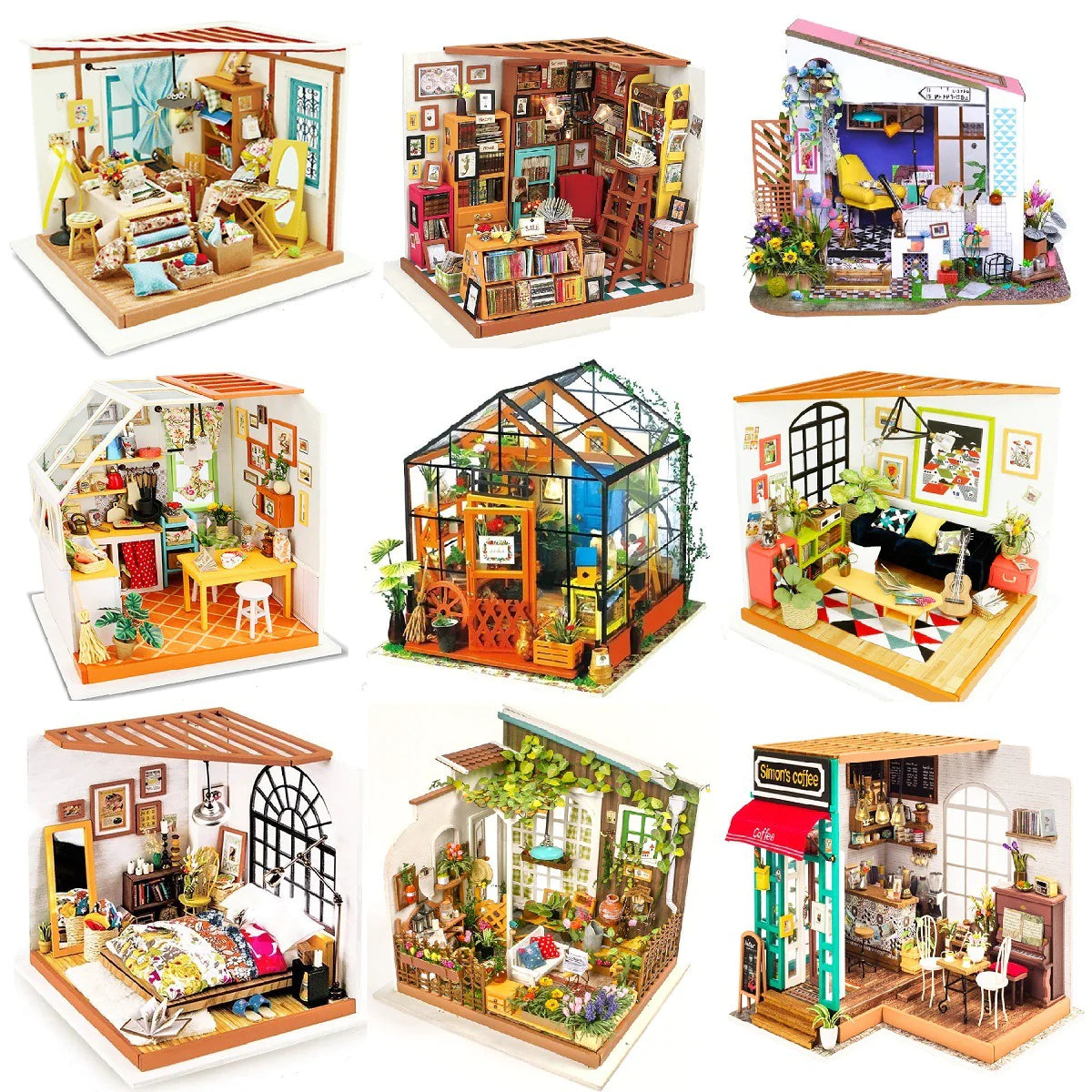 Build Your Dream Miniature Home with Our DIY Handmade House Piece Puzzle - Perfect for Craft Lovers! - Home Kartz