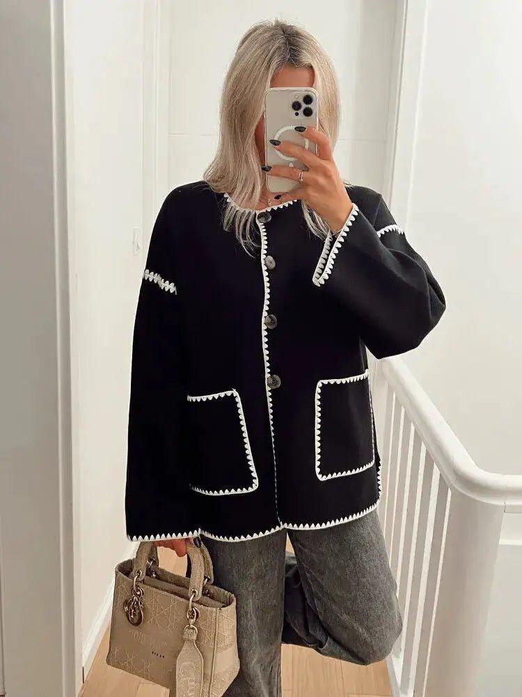 Fashionable Knit Cardigan Coat: Women's Winter Style