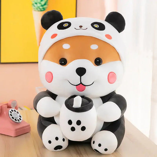 Feel the Warmth of Unconditional Love with Our Boba Drinking Shiba Plush Toy