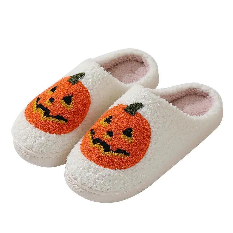 Fluffy Pumpkin Themed Sandals