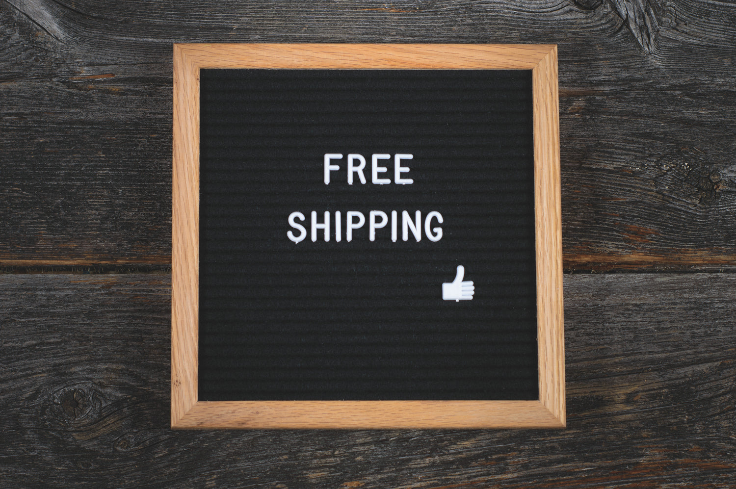 free-shipping-wooden-sign - Home Kartz