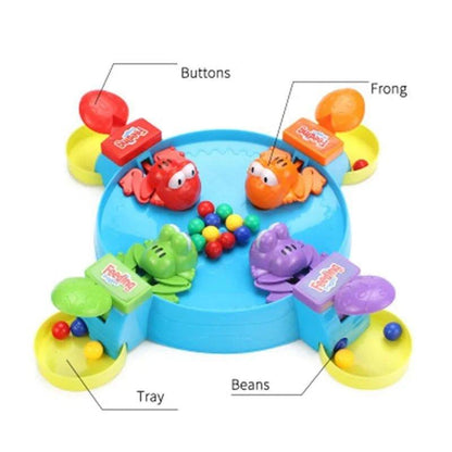 Funny Frog Eating Beans Board Game: Interactive Family and Educational Toy for Kids