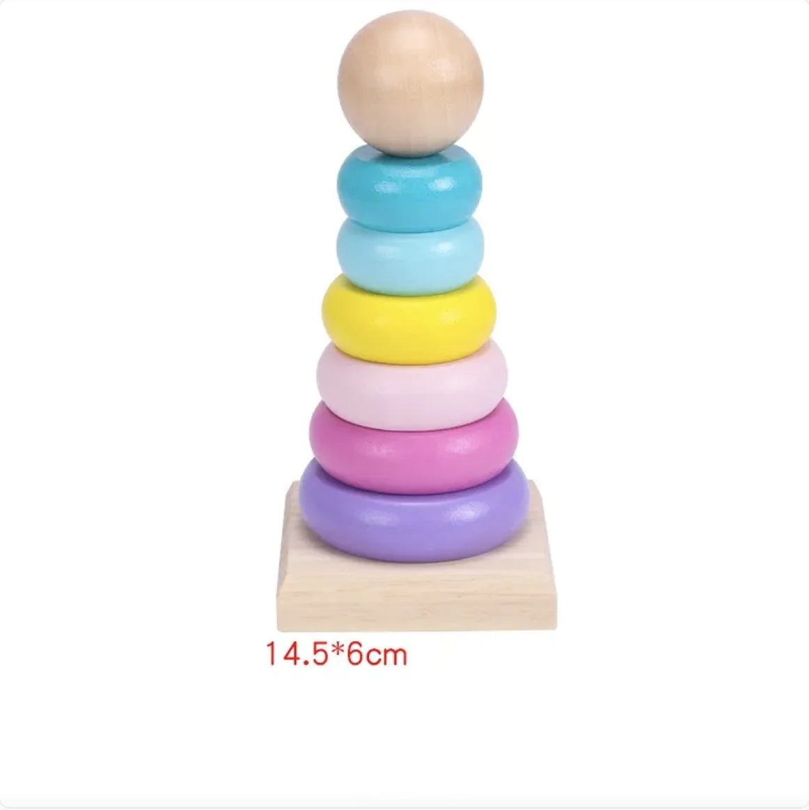 Macaron Rainbow Tower Building Blocks Toy