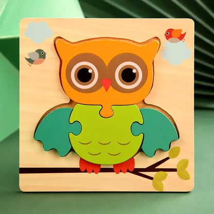 Wooden Puzzle - Engage Your Child's Imagination with Educational Animal Puzzles - Home Kartz