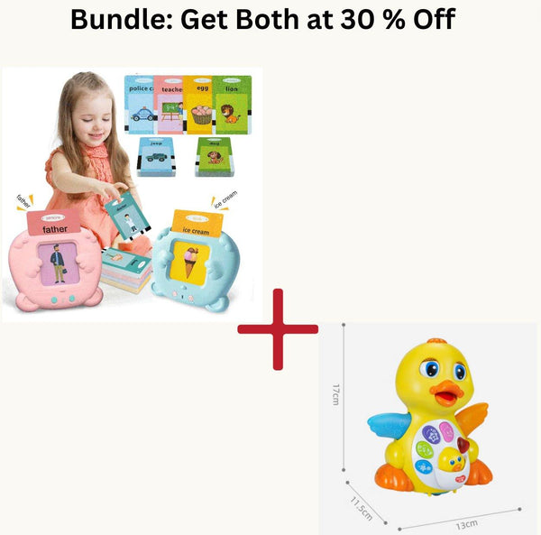 Get Both at 30 % Off : Educational Kids Learning English Toy + Baby Musical Duck Toy Bundle