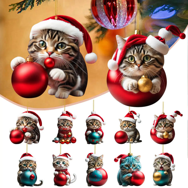 Add Whiskers and Charm to Your Tree with Cute Cat Christmas Ornaments!