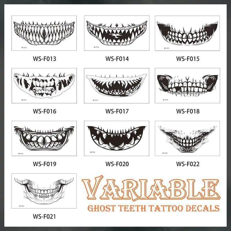 Halloween Ghost Teeth Sticker