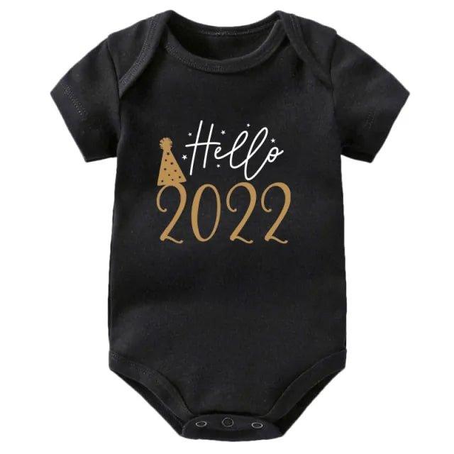 Hello 2022 Newborn Baby Bodysuit Romper - Home Kartz