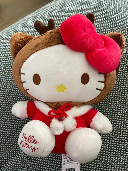 Hello Kitty Christmas Santa Reindeer Plushies