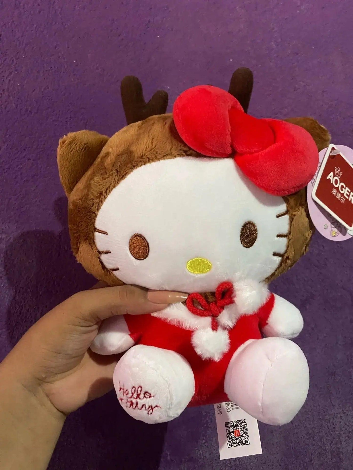 Hello Kitty Christmas Santa Reindeer Plushies