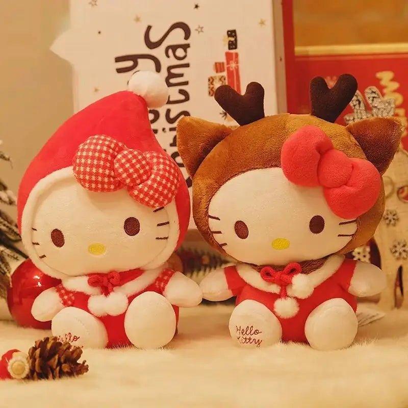 Hello Kitty Christmas Santa Reindeer Plushies