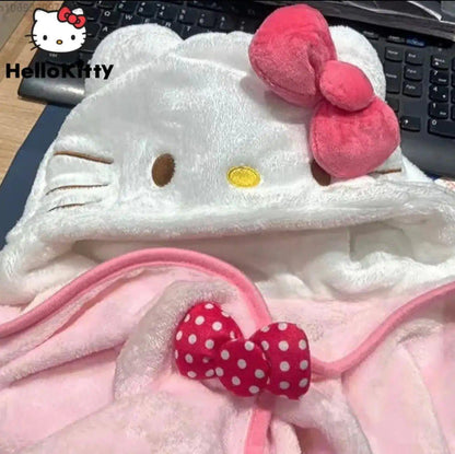 Hello Kitty Wearable Blanket Shawl Cloak