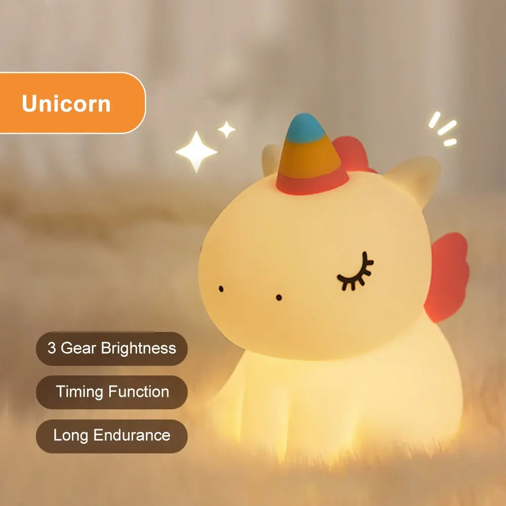 Adorable LED Night Light – Rechargeable and Portable for Kids and Adults