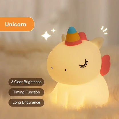 Adorable LED Night Light – Rechargeable and Portable for Kids and Adults