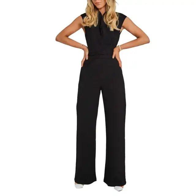 High - Waist Wide Leg Summer Jumpsuit