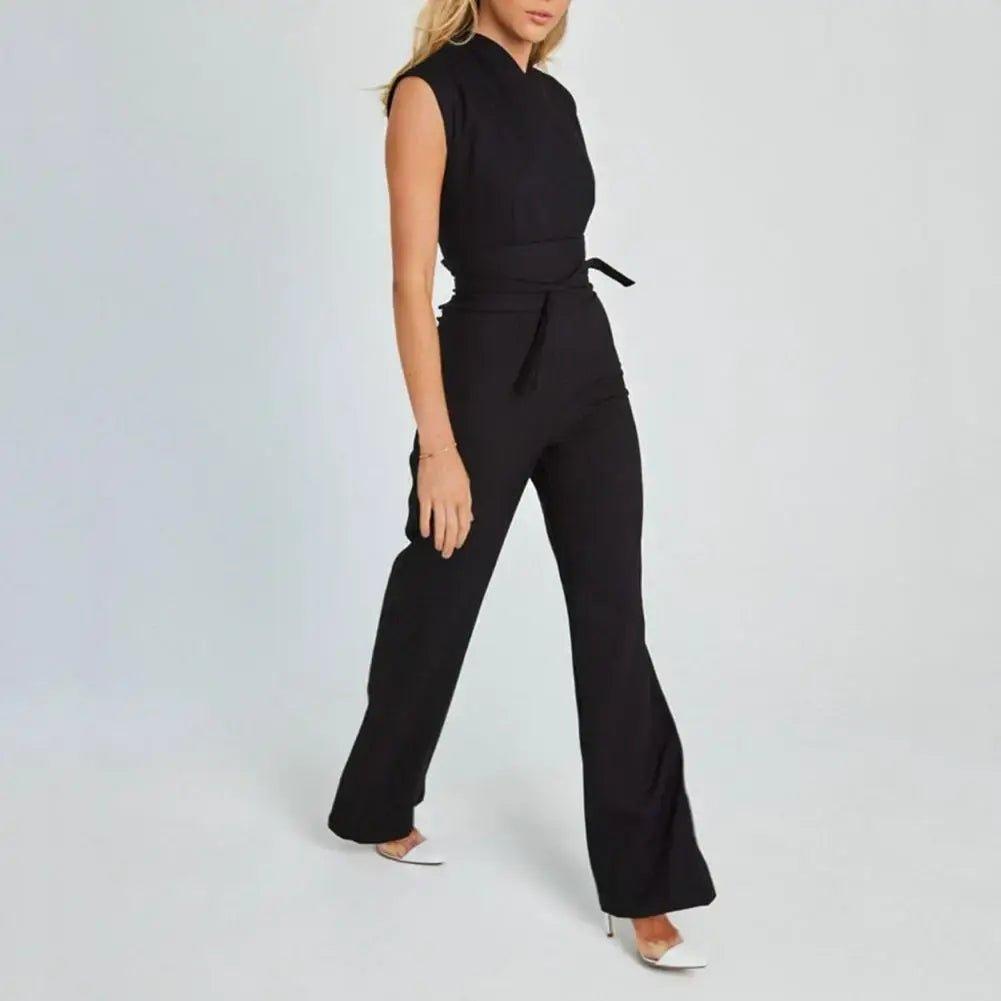 High - Waist Wide Leg Summer Jumpsuit