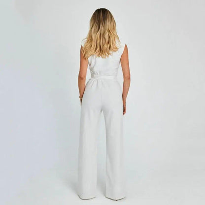 High - Waist Wide Leg Summer Jumpsuit