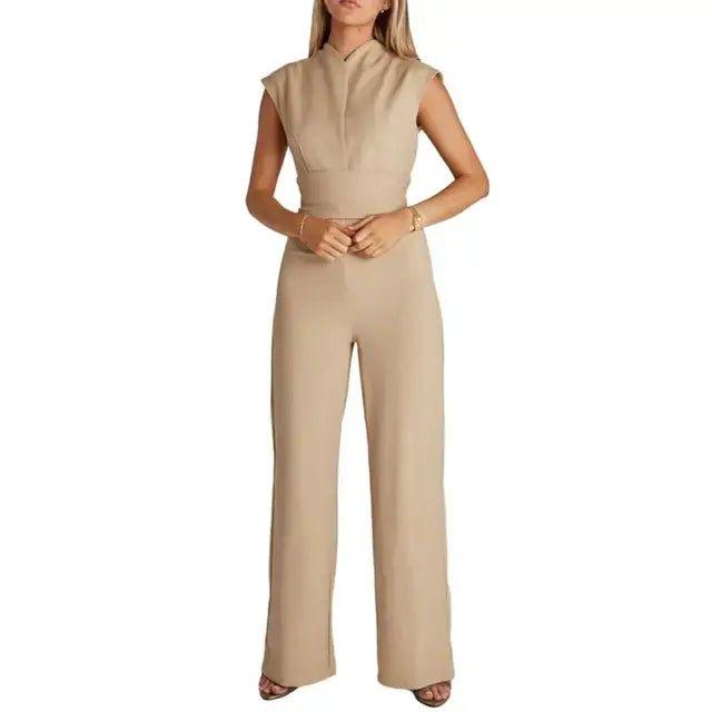 High - Waist Wide Leg Summer Jumpsuit