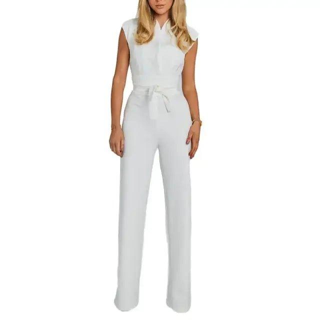 High - Waist Wide Leg Summer Jumpsuit