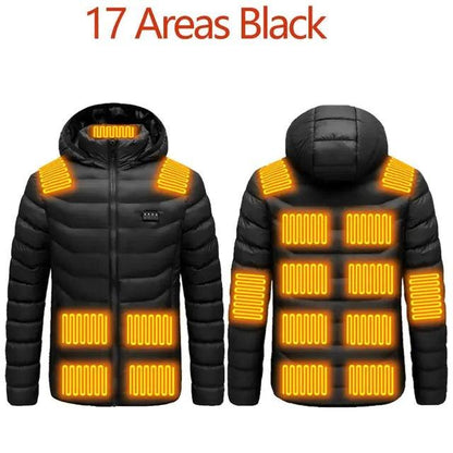 Hooded Heated Clothing Waterproof Warm Jackets