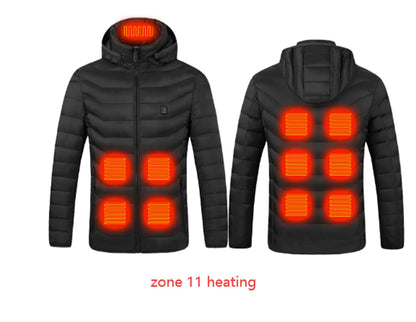 Hooded Heated Clothing Waterproof Warm Jackets