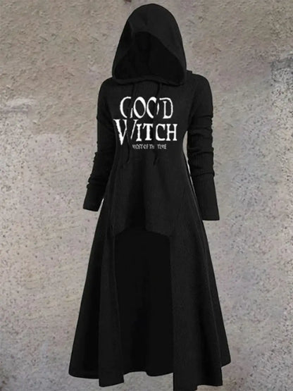 Enchanting Good Witch Long Sleeve Hooded Halloween Top for Magical Style