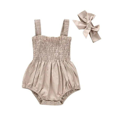 Infant Baby Girls Summer Elastic Jumpsuit Rompers - Home Kartz