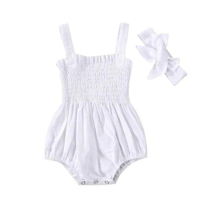 Infant Baby Girls Summer Elastic Jumpsuit Rompers - Home Kartz