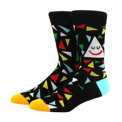 New Men's Diamond Ramen Astronaut Pattern Hip Hop Socks