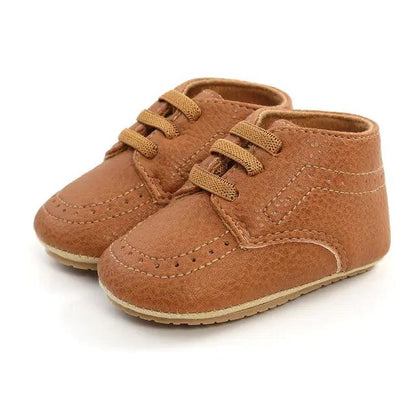 Multicolor Retro Leather Shoes Baby