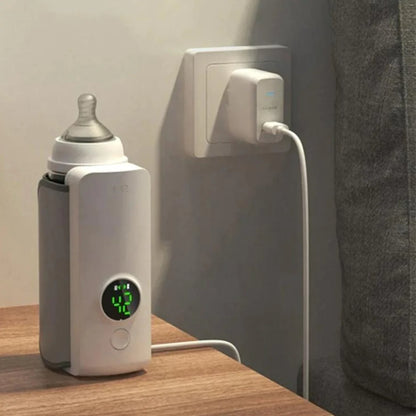 Wireless Rechargeable Baby Bottle Warmer – Warm Milk Anywhere, Anytime!