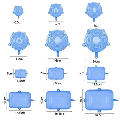 Eco-Friendly Food Silicone Covers – Reusable, Airtight, and Perfect for Food Storage