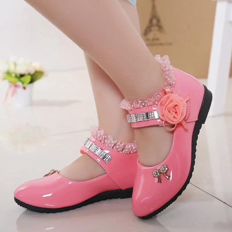 2020 New Kids' Elegant Princess PU Leather Sandals: Perfect for Weddings & Parties