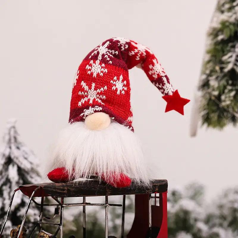 Spread Holiday Cheer with the Glowing Gnome Christmas Faceless Doll – Festive and Whimsical Decor!