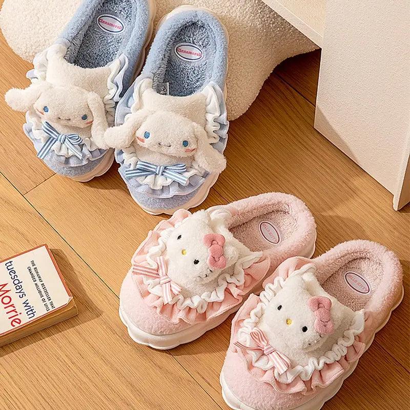 Sanrio Hello Kitty Home Fuzzy Slippers