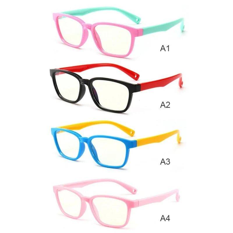 Kids Anti - blue Light Silicone Glasses