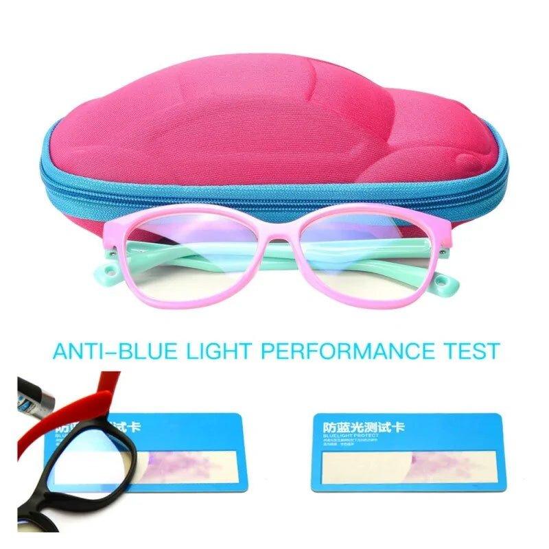 Kids Anti - blue Light Silicone Glasses