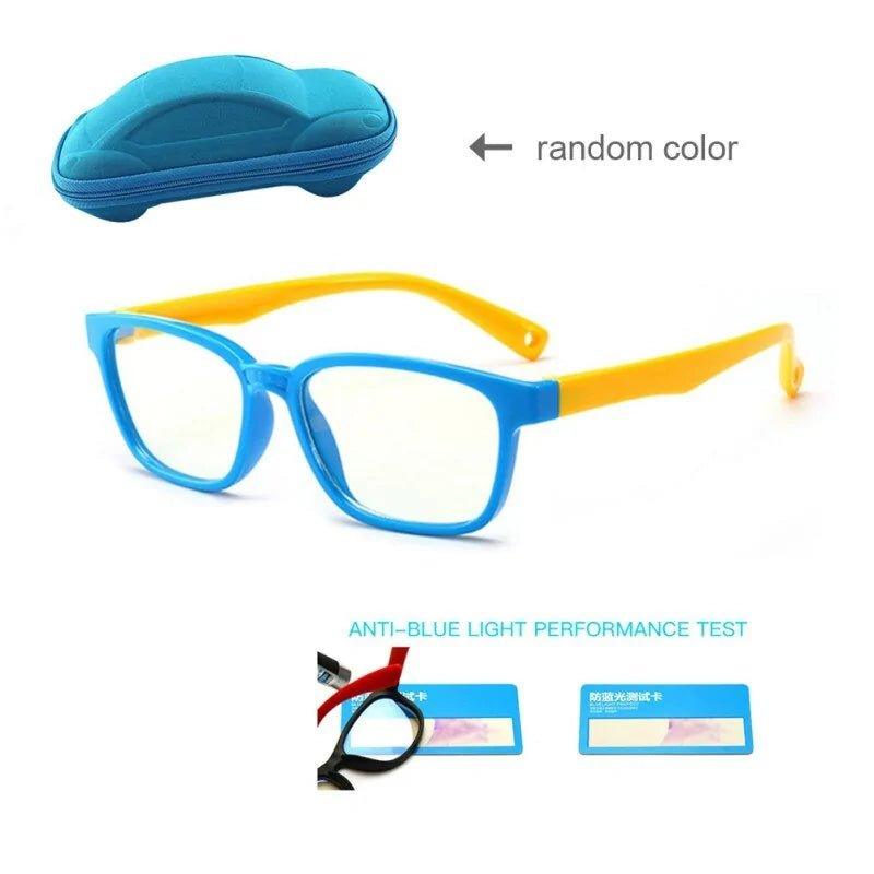 Kids Anti - blue Light Silicone Glasses