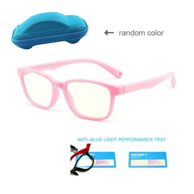 Kids Anti - blue Light Silicone Glasses