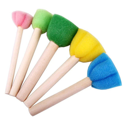 Kids' Sponge Stamp Brush Set