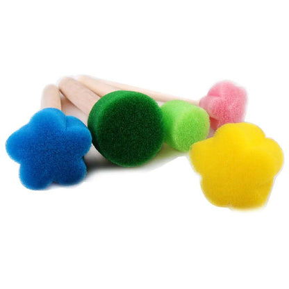 Kids' Sponge Stamp Brush Set