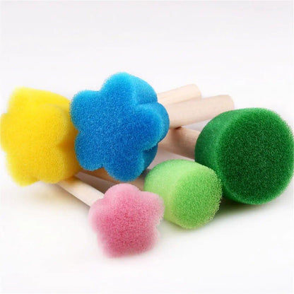 Kids' Sponge Stamp Brush Set