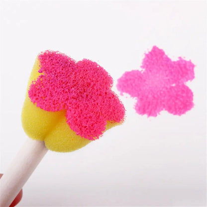 Kids' Sponge Stamp Brush Set