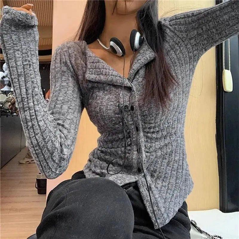 Korean Knit Women's Cardigan