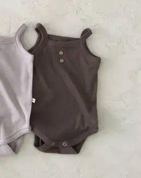 Korean - Style Soft Newborn Sling Romper & Vest