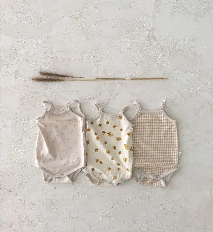 Korean - Style Soft Newborn Sling Romper & Vest