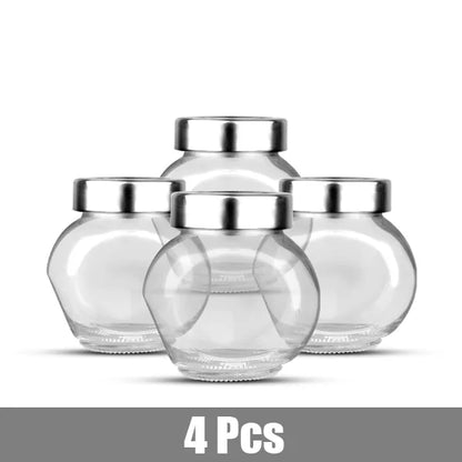 180ML Transparent Food Storage Jar – Compact, Airtight Glass Jar for Freshness and Easy Organization